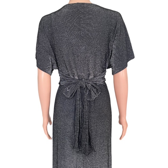 Halston Heritage Metallic Jersey Kimono Gown special occasion - Picture 9 of 11